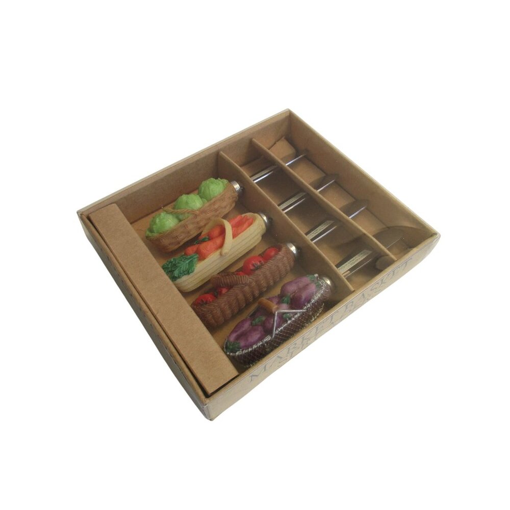 *Market Basket Spreaders Vegetables Stainless Steel Blades - Set of 4 - NIB